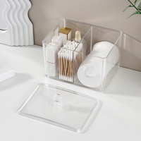 Boîte de rangement transparente anti-poussière, boîte de rangement multifonctionnelle pour cosmétiques, boîte de présentation