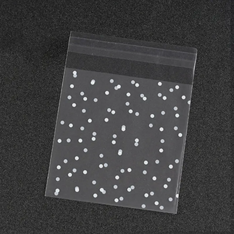 투명 자체 접착 씰 OPP 플라스틱 가방 투명 셀로판 첼로 OPP 폴리 가방 보석 포장 가방