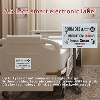 Etiqueta de Precio Digital a Color de 7.5 Pulgadas con Tinta Electrónica 2.4G, Etiqueta Inalámbrica ESL para Información Médica Hospitalaria