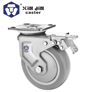 ODM OEM Fabrik preis PU Gummi Industrial Castor Truckle Swivel Typ Hochleistungs-Lenkräder - Product Image 6