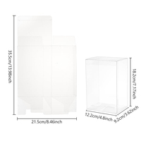 Boîte en plastique PET PVC transparente et délicate pour cadeaux, personnalisable, pour la vente au détail, boîte en plastique transparente pliable pour emballage de cadeaux