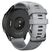 Eraysun 22mm Tali Jam Tangan Resmi Quick Fit Mewah yang Dapat Disesuaikan dari Karet Lembut untuk Pengganti Jam Tangan Pintar Garmin Forerunner 255
