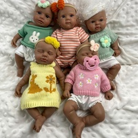 Poupées Reborn Miniatures Réalistes 30cm en Silicone, Bébé Artisanat de Collection avec Détails Peints à la Main, Corps Souple, Cadeau Artistique