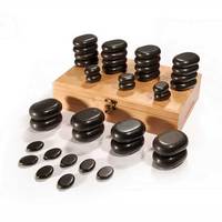 Ensemble de 22 mini pierres de massage corporel pierres de massage chaudes pierres de massage énergétiques