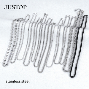 Cadenas de Acero Inoxidable con Baño de Oro y Plata, Resistentes al Agua, Estilo Europeo y Americano, para Hombre y Mujer, Venta al por Mayor, Personalizadas, OEM - Product Image 4