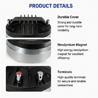 HDE-1080 A Haut-parleur à compression en néodyme 1,5" VC, 150W AES, 8 Ohm pour système de sonorisation PA