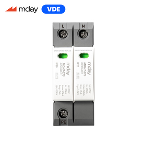 Dispositivo di <span class=keywords><strong>Protezione</strong></span> da Sovratensioni Mday MDH7 2P 275V AC Certificato VDE per Sistemi Solari e <span class=keywords><strong>Protezione</strong></span> da Fulmini per Apparecchiature Elettroniche - Product Image 1