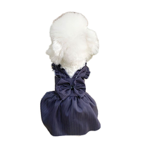Vente en gros de jupes classiques à carreaux imprimées toutes saisons, design princesse, bleu, marron, noir, accessoires pour chiens et chats, polyester écologique