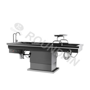 스테인레스 스틸 장례식 방부 부검 테이블 영안부 장비 부검 테이블 해부학 테이블 - Product Image 2