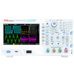 MSO2204-S ออสซิลโลสโคปแบบดิจิตอลฟลูออเรสเซนซ์สองช่องสัญญาณ แบนด์วิดท์ 100M หน้าจอสัมผัส อัตราการสุ่มตัวอย่าง 2GSa/s อุปกรณ์ทดสอบ 56Mpts - Product Image 1