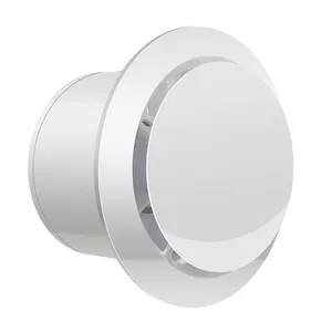 Guangdong intérieur fumer cuisine blanc plastique PP fenêtre ronde extracteur à flux axial Ventilation ventilateur d'extraction pour salle de bain