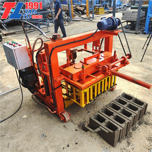 Mesin Pembuat Batako Beton Semi Otomatis Harga Pabrik Mesin Bata Tanah Terkompresi Mesin Pemasang Bata - Product Image 3