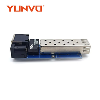 Papan Konverter Media Mini Super Pabrikasi 1 Slot SFP 10km~160km Ukuran Kecil Konverter Serat SFP 10/100/1000M Papan PCBA