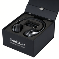 Boîte d'emballage personnalisée pour produits électroniques, boîte cadeau pour écouteurs Bluetooth, boîte de rangement portable pour casque sans fil en papier