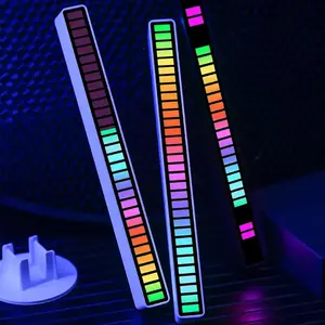 Nueva lámpara con Sensor de ritmo musical para sala de juegos, decoración de Monitor de ordenador, tiras de luz LED RGB, luminarias decorativas elegantes