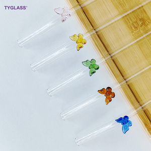 Mới Đến Dễ Thương Chịu Nhiệt Tái Sử Dụng Rõ Ràng Màu Cong Loại Thủy Tinh Rơm Với Thiết Kế Sáng Tạo Ống Hút Đặt Cô Gái Người Phụ Nữ Món Quà - Product Image 6