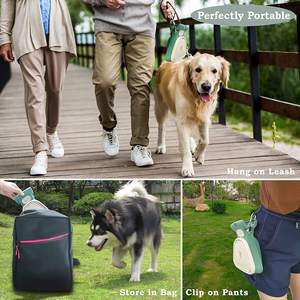 Vente flash : Ramasse-crottes pour chien portable en plastique lavable, à une main, mains libres, avec distributeur de sacs intégré pour chiens de petite, moyenne et grande taille - Product Image 5
