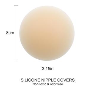 Protetores de Mamilo Invisíveis de Silicone Ultra Fino, Adesivo de Grau Médico, Reutilizáveis, OEM ODM para Lingerie - Product Image 3