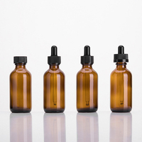 Bouteille compte-gouttes en verre transparent, pour liquide, 2oz 60 ml, 50 pièces