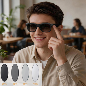 แว่นตาอัจฉริยะเปลี่ยนสีได้ รุ่น E09C พร้อมกล้อง 8MP ถ่ายโอนข้อมูลผ่าน WiFi แปลภาษาได้จริง ควบคุมด้วยระบบสัมผัส สำหรับผู้ชายและผู้หญิง หน่วยความจำ 8GB - Product Image 3