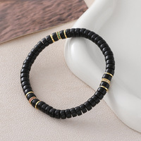 Bracelet en perles de pierre naturelle facettées et intercalaires avec embouts en cuivre et alliage, bracelet en jade tissé à la main pour femmes