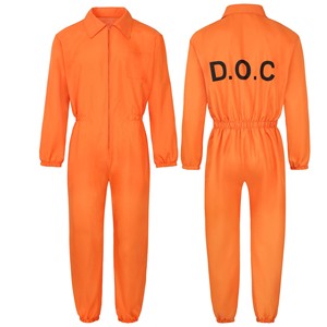 Disfraces de Halloween para Adultos, Hombres y Mujeres, Disfraz de Prisionero Naranja CARR-005 - Product Image 1