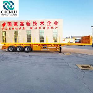 Полуприцеп-платформа для перевозки контейнеров 40 футов, 3 оси, 45 тонн, пневматическая подвеска, одинарные шины 385/65R22.5 - Product Image 5