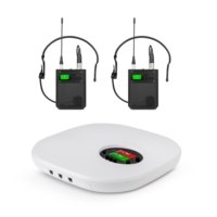Microphone professionnel pour casque sans fil léger et portable pour la parole