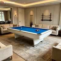 Table de billard professionnelle en bois massif de qualité supérieure, 9 pieds, pour club haut de gamme