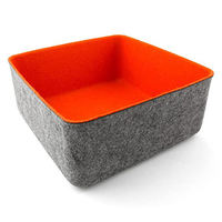 Boîte de rangement en feutre, bac de rangement pliable pour articles divers de maison et de bureau, conteneur polyvalent idéal pour les fêtes d'Halloween