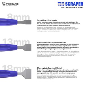 ชุดใบมีดสำหรับวาง3in1 <span class=keywords><strong>TS3</strong></span>ช่าง, สำหรับชิปโทรศัพท์มือถือ CPU BGA เครื่องมือซ่อมแซมซ่อมแซมใบมีดลายฉลุ - Product Image 5