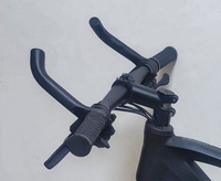 Guidon de vélo pliable en alliage d'aluminium personnalisé, ultraléger, pour VTT, vélo de route, guidon de repos secondaire, guidon de vélo