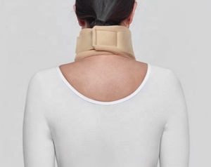 Collarín Cervical Ortopédico Ajustable de Espuma Suave para Terapia del Dolor de Cuello, Color Beige - Product Image 2