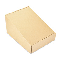 Boîte d'emballage pour écouteurs en papier kraft écologique, pliable trapézoïdale, super résistante, gain de place, haut de gamme, recyclable, avec image personnalisée