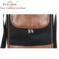 Sac isotherme professionnel de luxe Freshore pour 2 bouteilles de vin, avec isolation en mousse rembourrée, doublure anti-fuite, design pliable pour les voyages