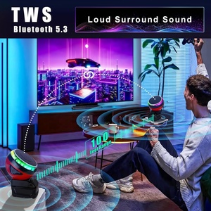 Altavoces Bluetooth Compatibles con la Batería de 18 V de Milwaukee, <span class=keywords><strong>Altavoz</strong></span> Inalámbrico Portátil con Sonido HD y Luces LED RGB para Obras de Construcción y Campamentos - Product Image 6