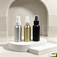 Flacons pulvérisateurs en aluminium argenté 30ml-500ml – Emballage cosmétique vide personnalisé pour huiles essentielles, brumes faciales et hydratants
