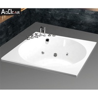 Aokeliya – baignoire de douche goutte d'eau moderne, baignoire de trempage d'angle profond