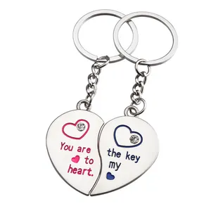 A Pair Couple Keychain My Heart Will Go On, You are My Only Love.The Key to My Heart Couple Keychain The Best Gift for Love.