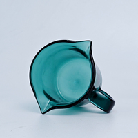 Gelas Ukur Kaca Borosilikat Hijau 70ml / 2.37oz Mini Pitcher Espresso Shot Creamer Syrup Small Server Kitchen Bar