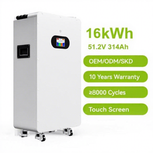 Batterie solaire domestique au lithium LiFePO4 5kWh 10kWh 15kWh 51.2V 100Ah 200Ah pour stockage d'énergie, communication CAN pour réseau hybride - Product Image 1