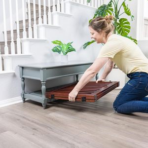 Precio bajo de fábrica Muebles para mascotas 3 paneles Valla para mascotas Puerta de madera independiente para mascotas Puerta retráctil para perros con una puerta - Product Image 4