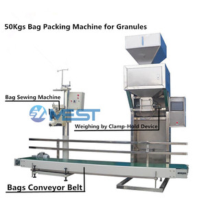 <span class=keywords><strong>Machine</strong></span> automatique de pesage, remplissage et emballage pour charbon de bois, pommes de terre, ail, citron vert, blocs de gravier et pierres, capacités 5kg, 25kg, 50kg - Product Image 2