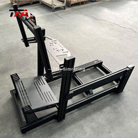 Popular Sim Racing Rig VR Car Game Simulador de conducción Cockpit Silver 8040 Kit Negro 4080 Marcos de aluminio con soporte para monitor