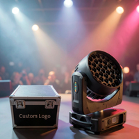 Projecteur LED professionnel RGBW 450W 10-60 °   Projecteur Beam Zoom avec contrôle sonore/DMX512/automatique pour DJ, discothèque, scène, concert