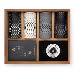 Poker Chip & Poker thẻ thiết lập với hộp gỗ gỗ Poker Chip Hộp lưu trữ handmade xúc xắc & Poker chip đóng gói hộp gỗ Đăng - Product Image 1