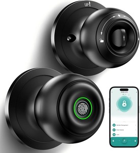 Maniglia per Porta con Tastierino Tuya Serratura a Cilindro Senza Chiave Sblocco Wifi Maniglia Intelligente in Alluminio Serratura Digitale per Sicurezza Porta - Product Image 1