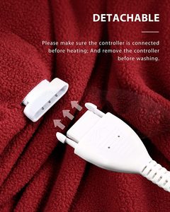 Full Size 62*84 Inch Size Double Side <strong>Extra</strong> Soft <strong>Large</strong> Polar Fleece Heated <strong>Throw</strong> Electric <strong>Blanket</strong> for Winter - Product Image 3