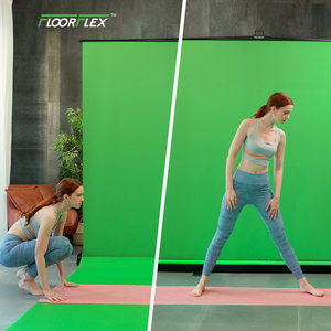 RAUBAY Pantalla Verde Plegable - Fondo de Pantalla FloorFlex con Extensión de Suelo 7x7x7 pies - Fondo Retráctil Portátil CGS2100 - FX - Product Image 6