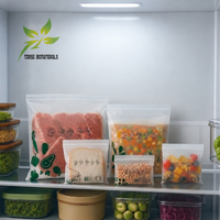 Sacs refermables biodégradables en PLA, PBAT et amidon de maïs pour l'emballage alimentaire
